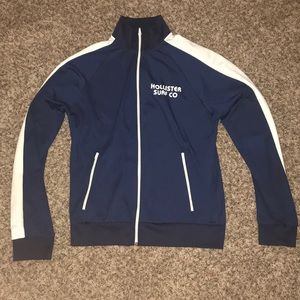 Hollister Surf Co blue and white jacket